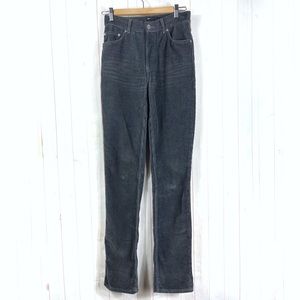 Asos Design Gray Corduroy Straight Cotton Pants Size 24 Tall